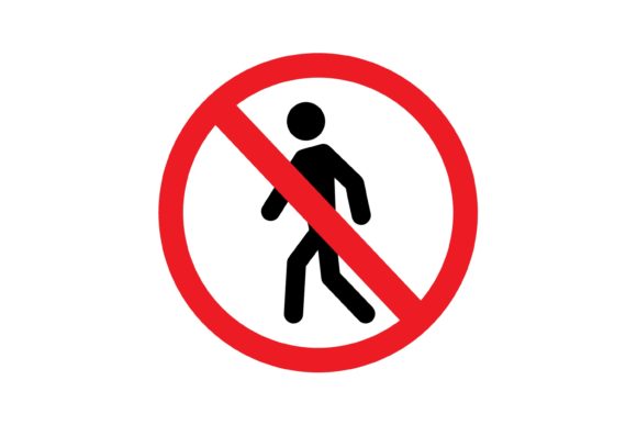 Authorized Entry Only Vector Sign