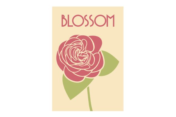 Blossom Rose Retro Poster – A Versatile Design Asset for Modern Creators