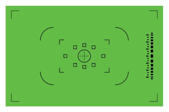 Green Camera Viewfinder