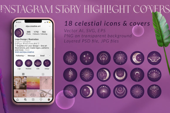 Instagram Story Highlight Covers, Icons