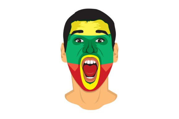 Lithuania Fan Face