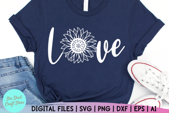 Love with Sunflower: A Versatile Design for Creative Expression