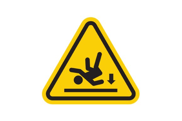 Warning Falling Off the Stairs Sign: A Versatile Design for Modern Creators